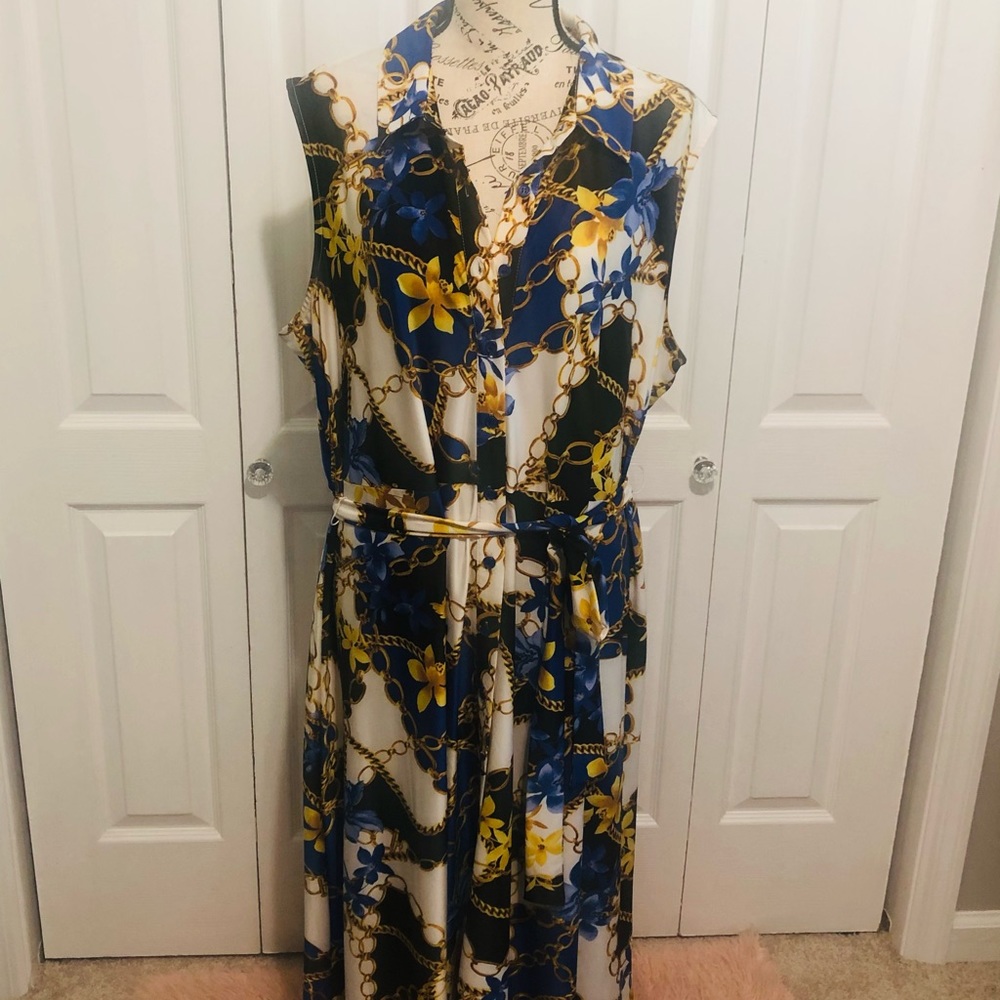 Tacera Floral Print Dress